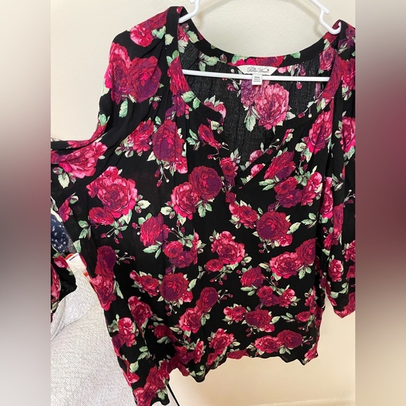 ✨2 For $6 The Pioneer Women Floral Blouse Size 3X - Picture 4 of 7